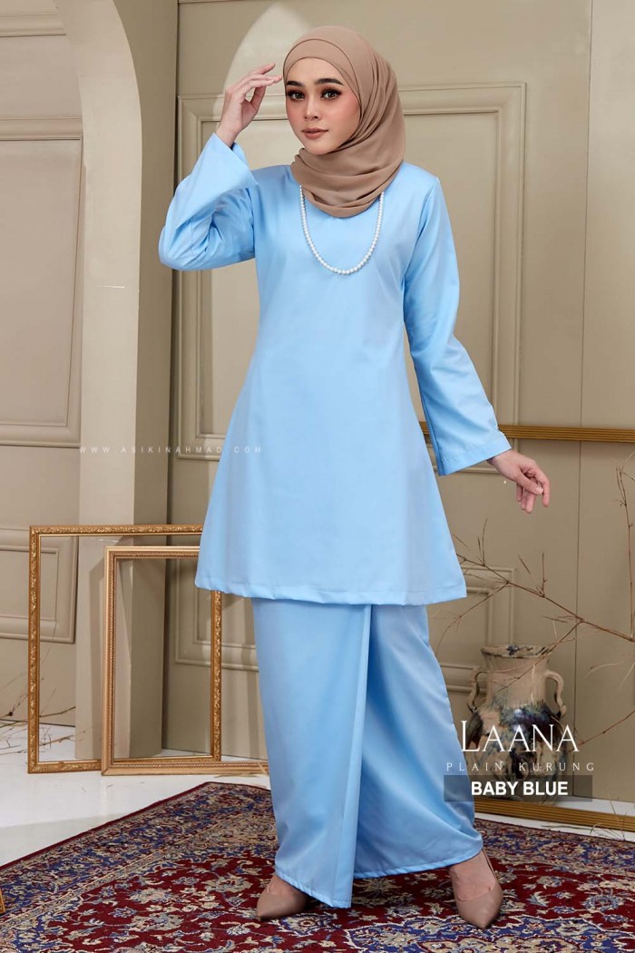 LAANA KURUNG in BABY BLUE