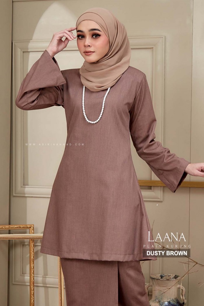 LAANA KURUNG in DUSTY BROWN