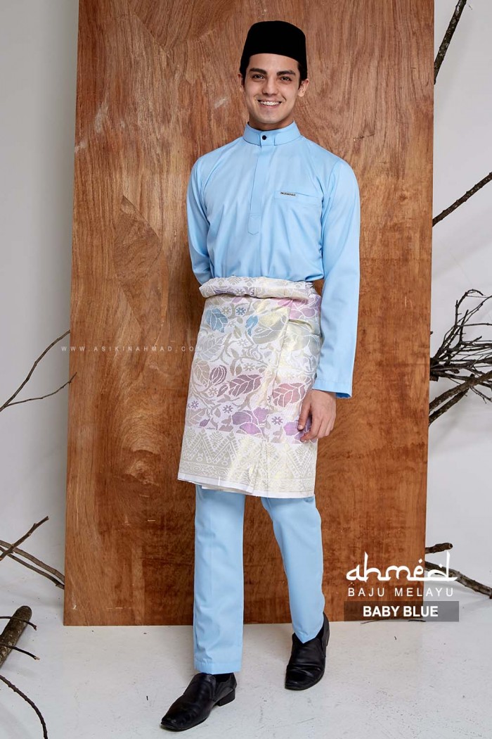 BAJU MELAYU AHMED in BABY BLUE