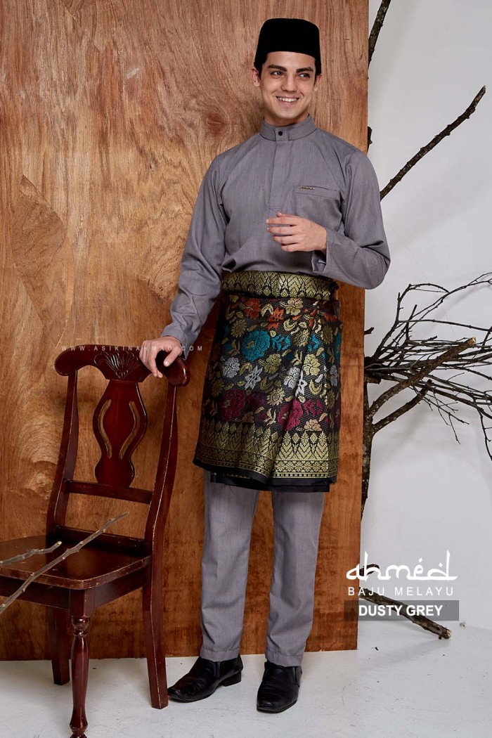 BAJU MELAYU AHMED in DUSTY GREY