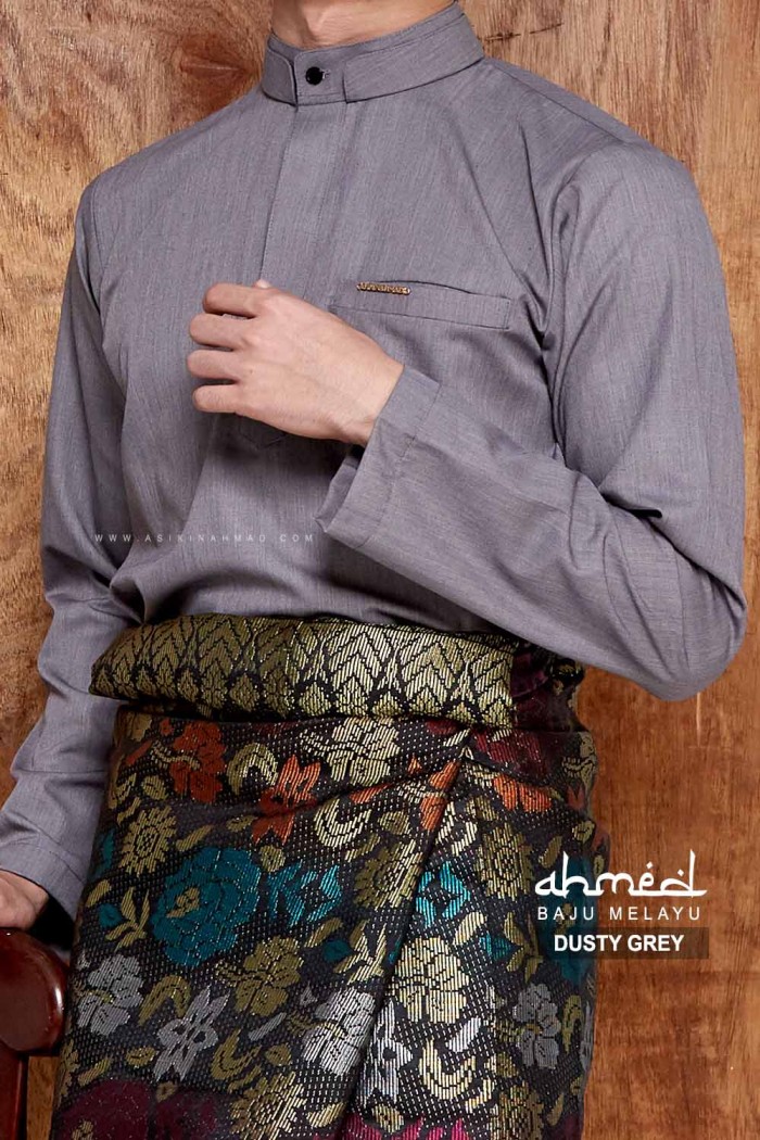 BAJU MELAYU AHMED in DUSTY GREY