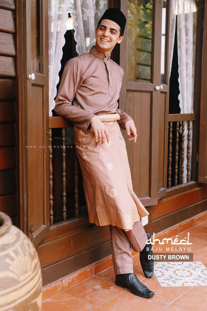 BAJU MELAYU AHMED in DUSTY BROWN