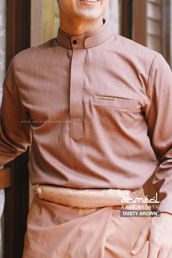 BAJU MELAYU AHMED in DUSTY BROWN