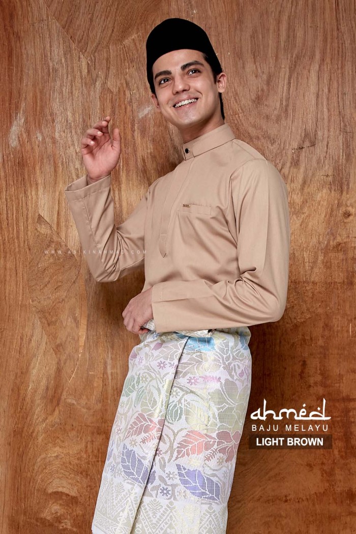 BAJU MELAYU AHMED in LIGHT BROWN