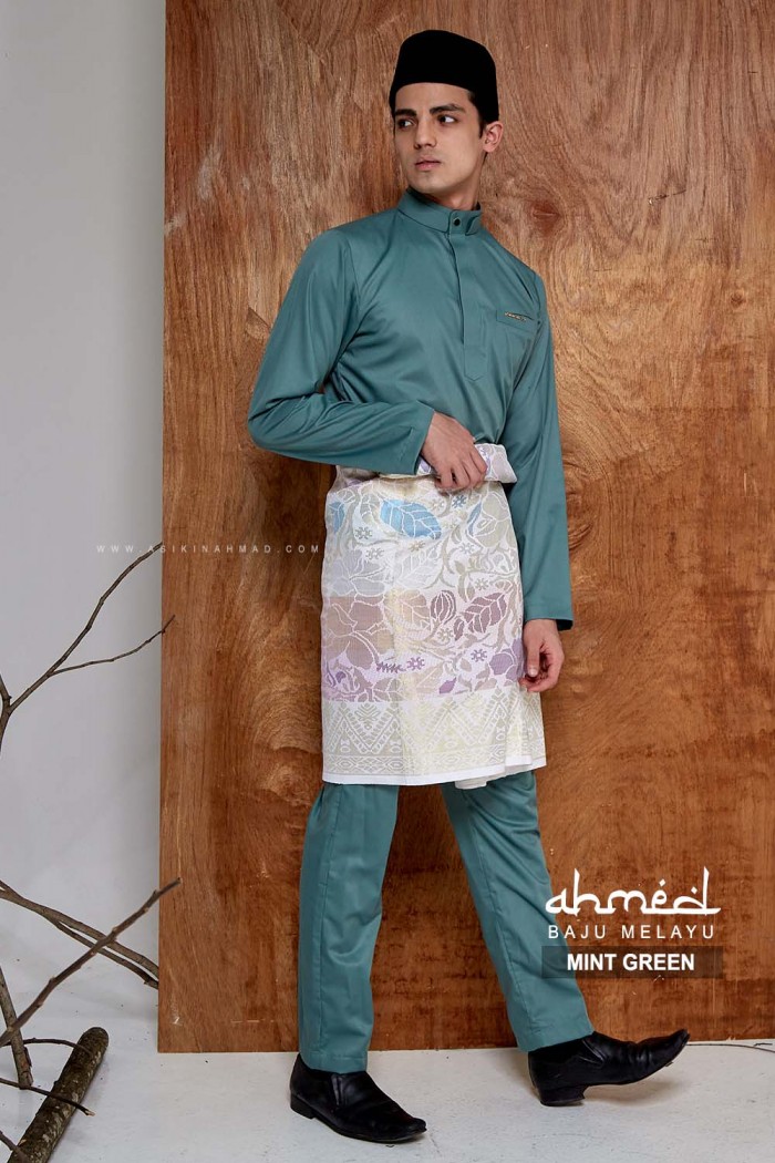 BAJU MELAYU AHMED in MINT GREEN