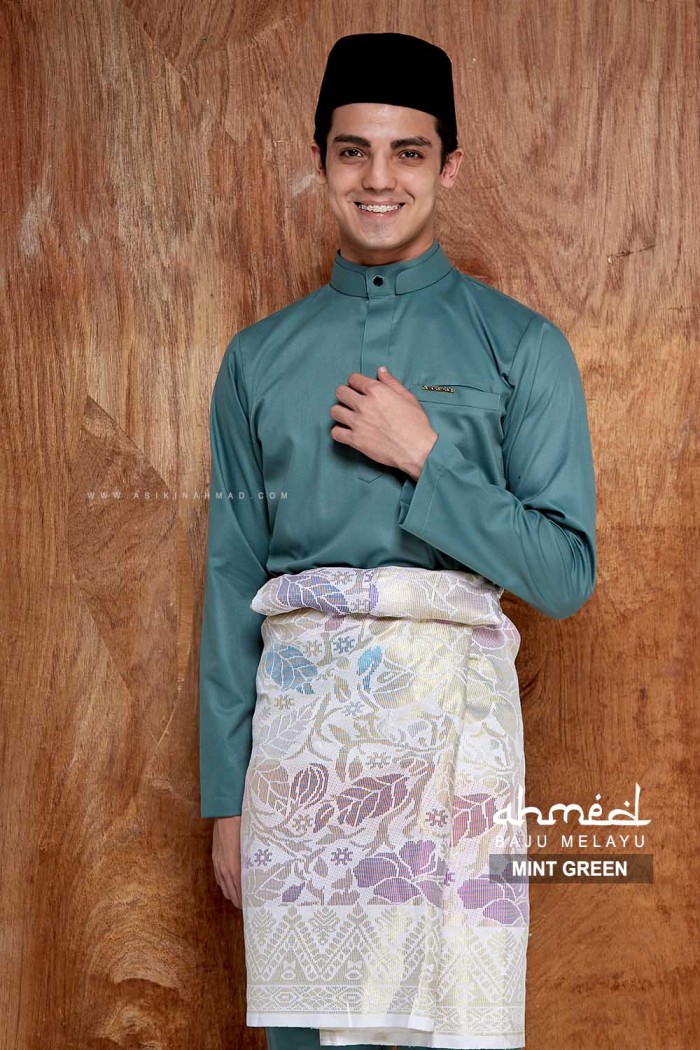 BAJU MELAYU AHMED in MINT GREEN