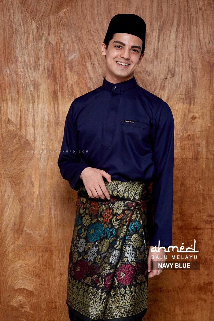 BAJU MELAYU AHMED in NAVY BLUE