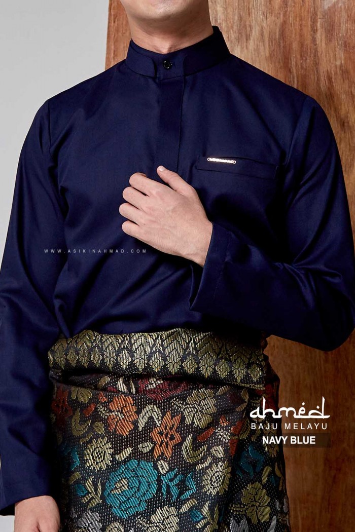 BAJU MELAYU AHMED in NAVY BLUE