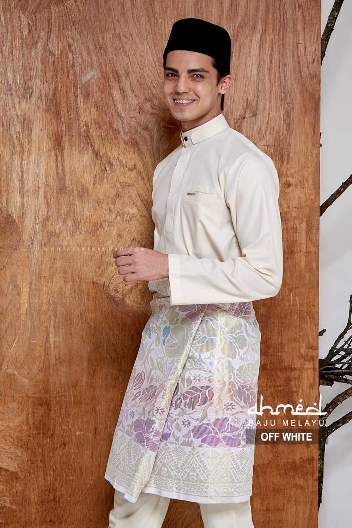 BAJU MELAYU AHMED in OFF WHITE