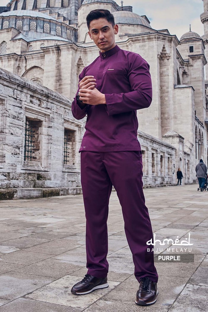 BAJU MELAYU AHMED in PURPLE