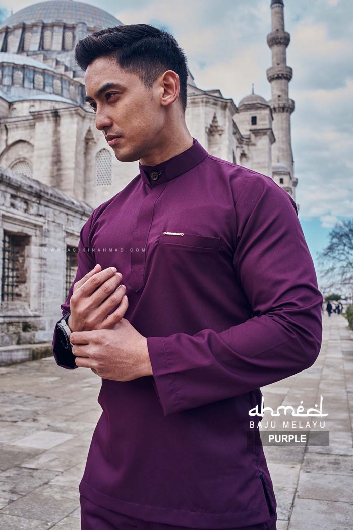 BAJU MELAYU AHMED in PURPLE