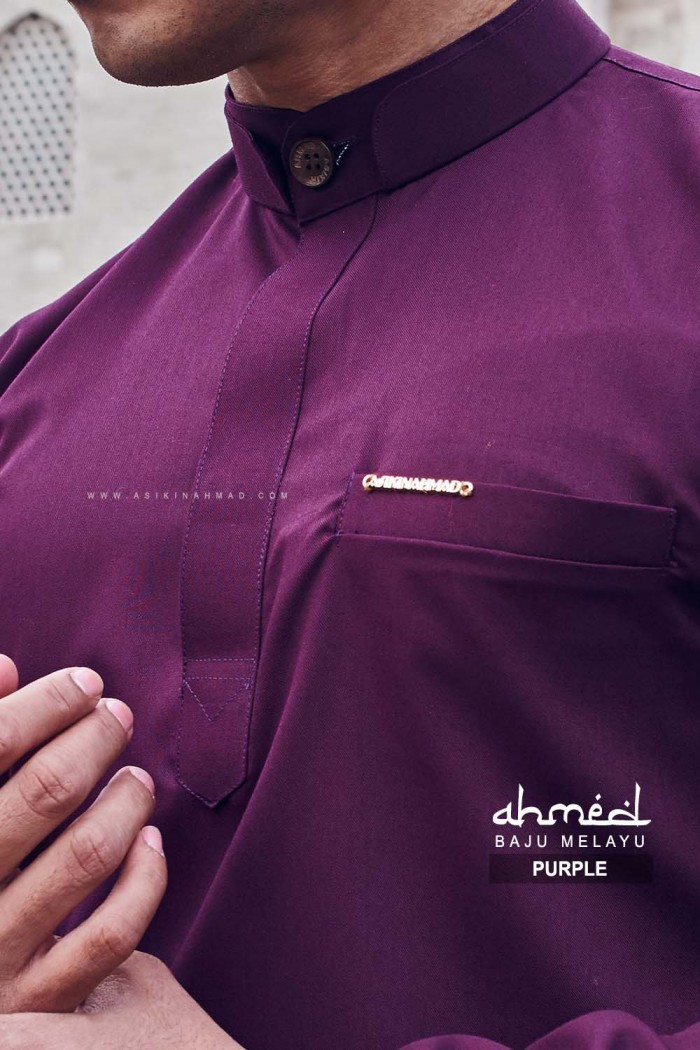 BAJU MELAYU AHMED in PURPLE