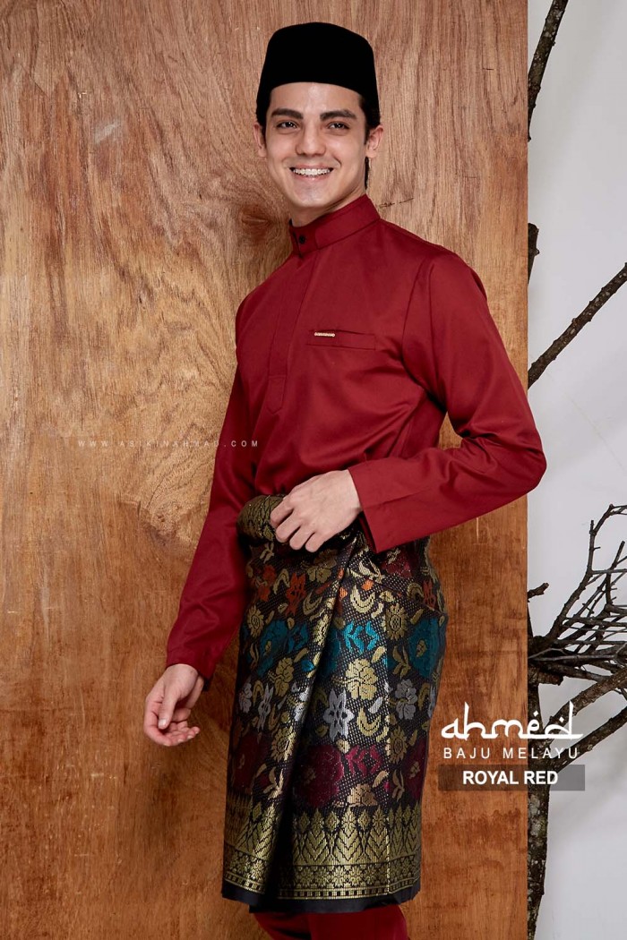 BAJU MELAYU AHMED in ROYAL RED