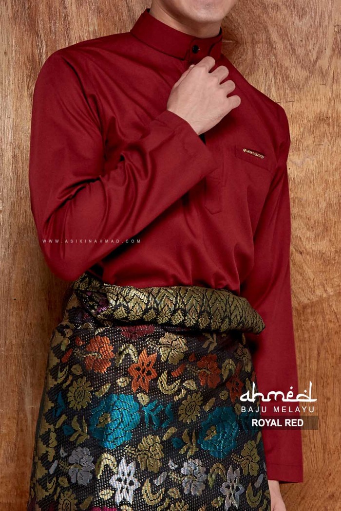 BAJU MELAYU AHMED in ROYAL RED