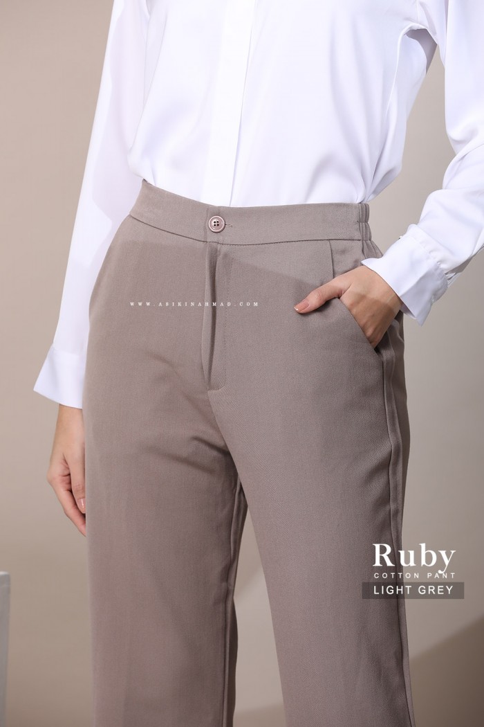 RUBY PANTS in LIGHT GREY