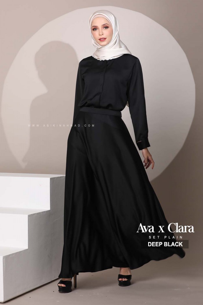 SET BLOUSE AVA in DEEP BLACK