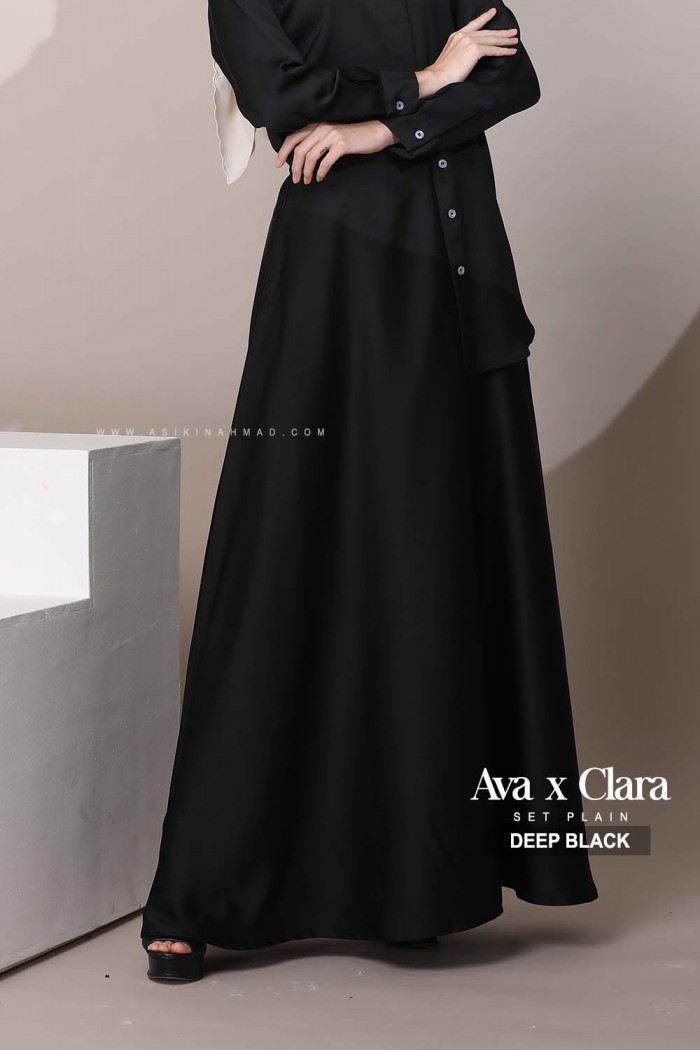 SET BLOUSE AVA in DEEP BLACK