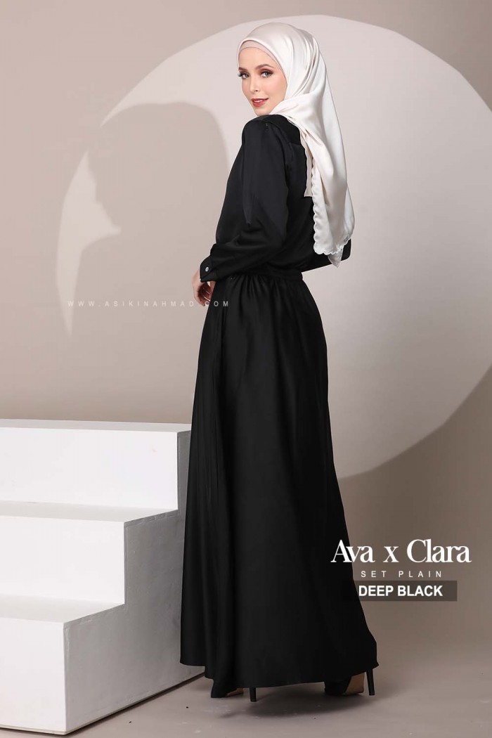 SET BLOUSE AVA in DEEP BLACK