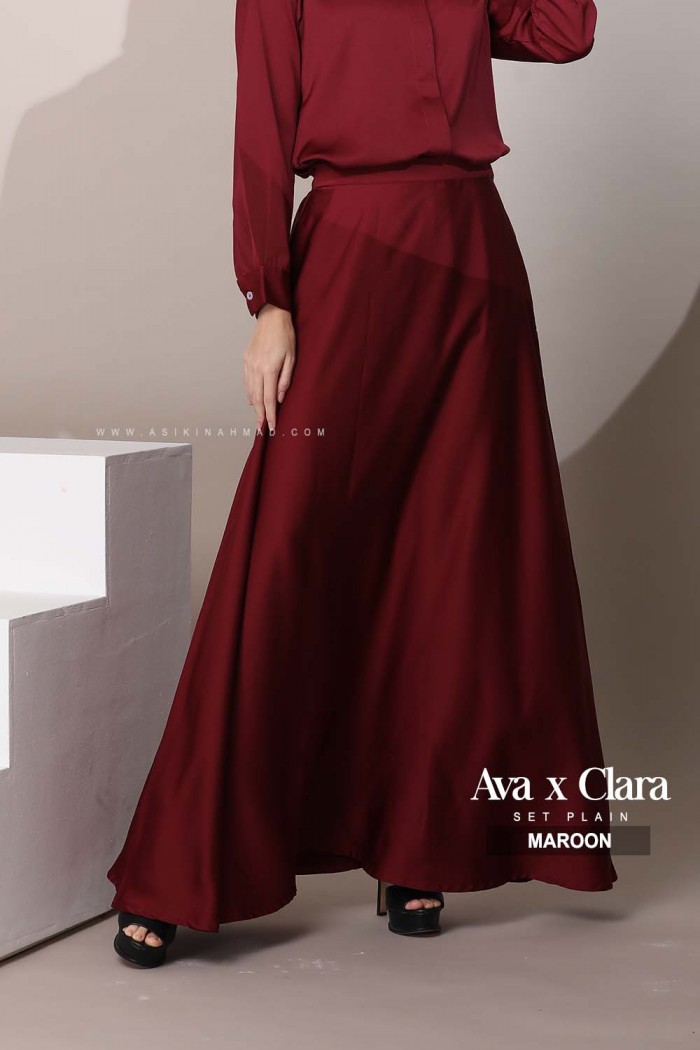 SET BLOUSE AVA in MAROON