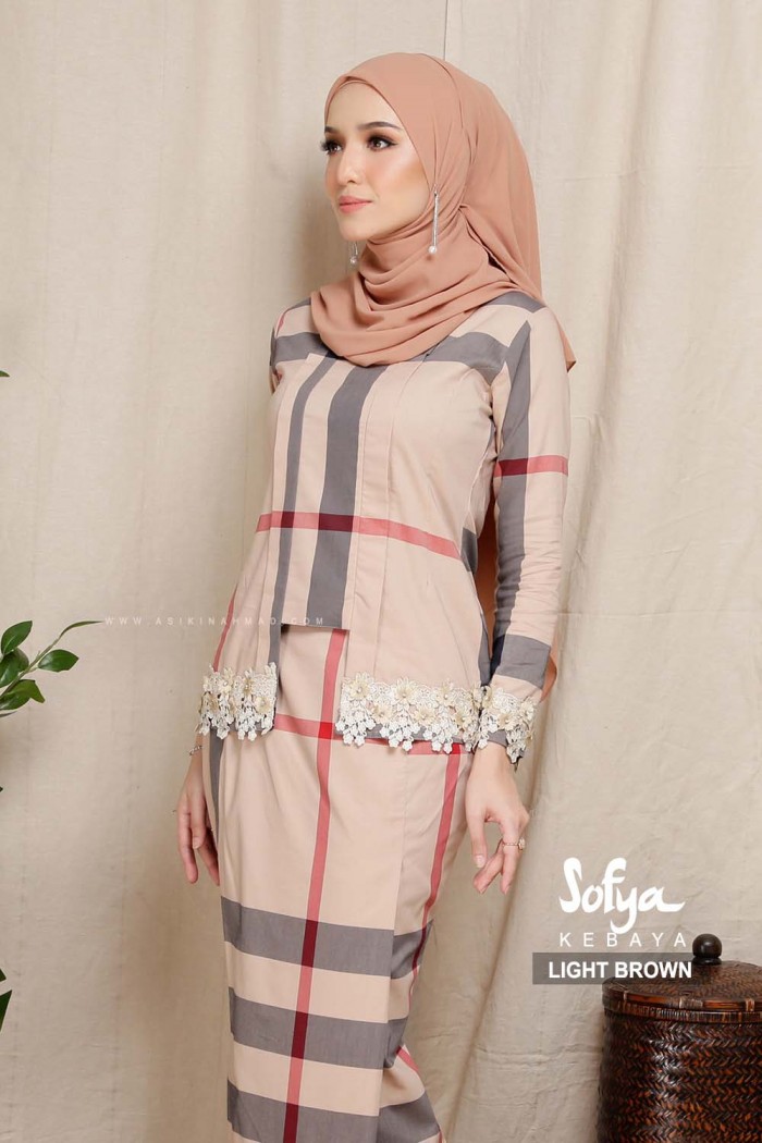 KEBAYA SOFYA in LIGHT BROWN