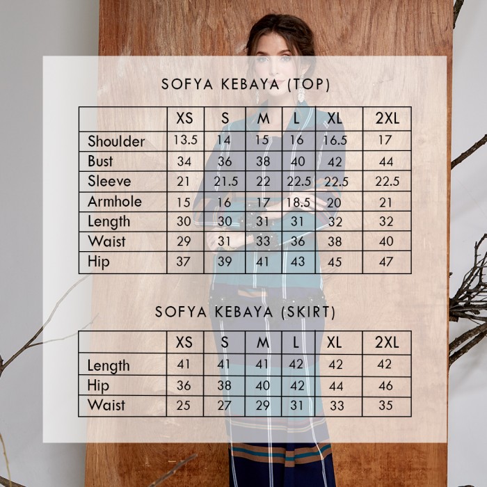 KEBAYA SOFYA in GREY BLACK