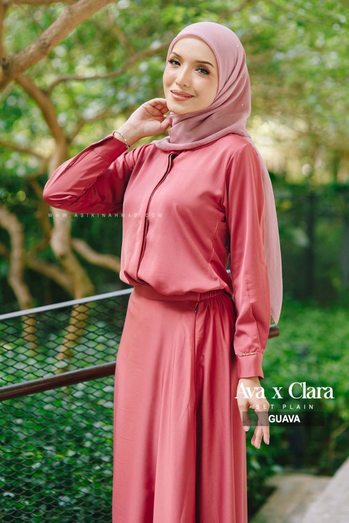 SET BLOUSE AVA in GUAVA