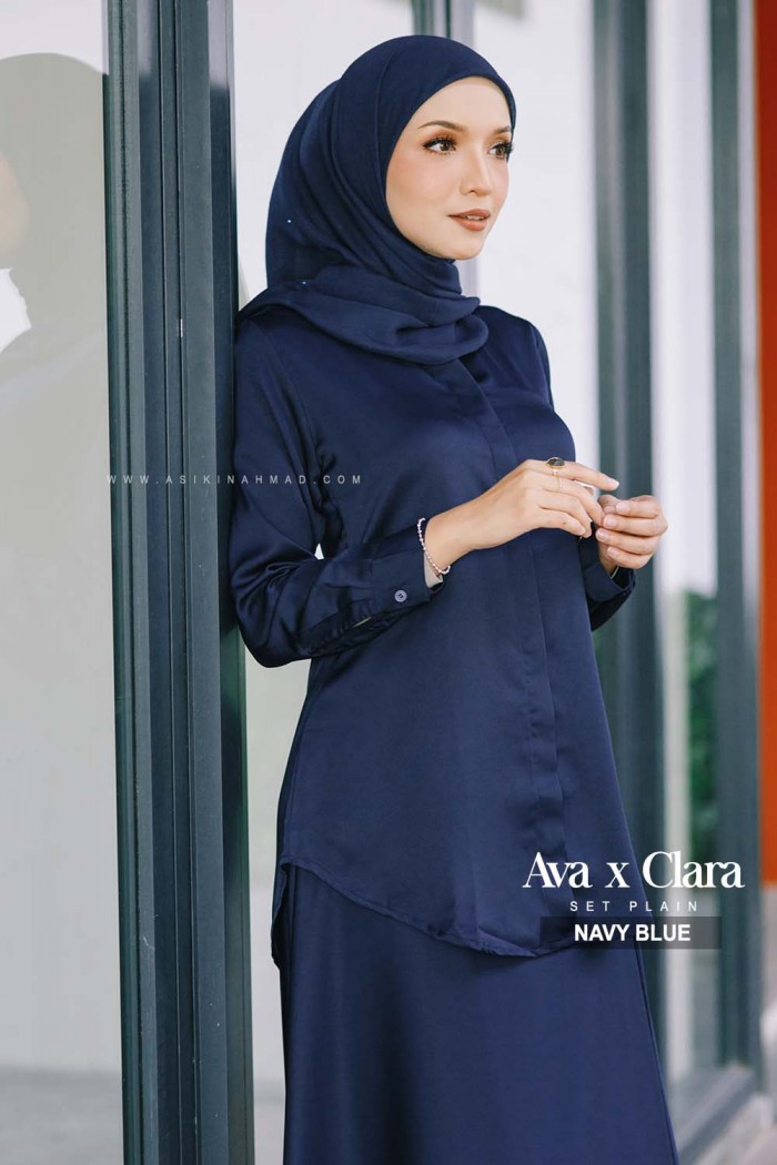 SET BLOUSE AVA in NAVY BLUE