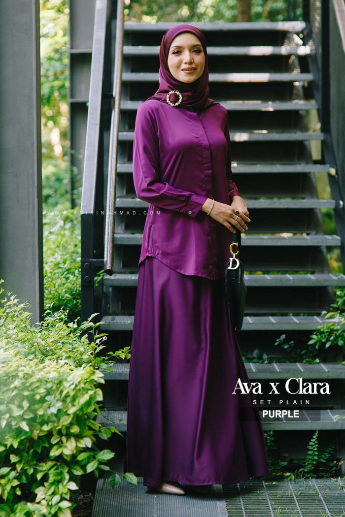 SET BLOUSE AVA in PURPLE