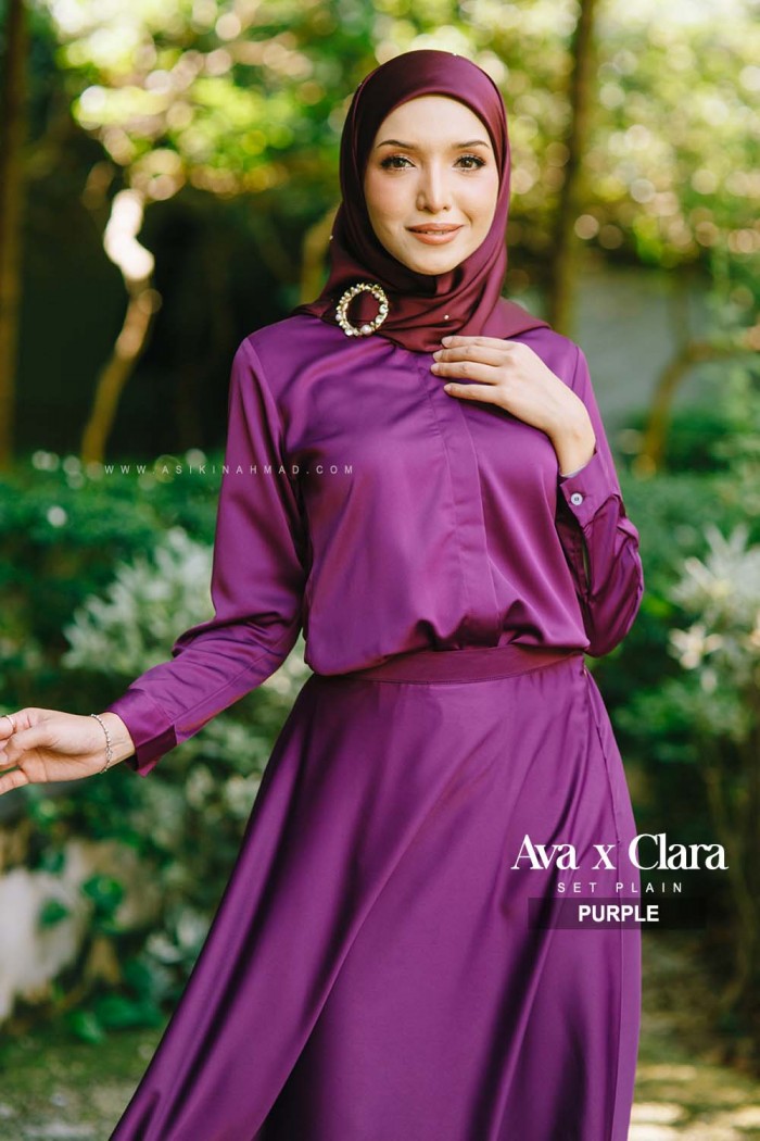 SET BLOUSE AVA in PURPLE