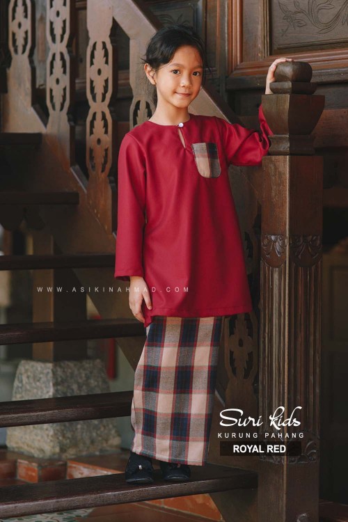 SURI KURUNG KIDS in ROYAL RED