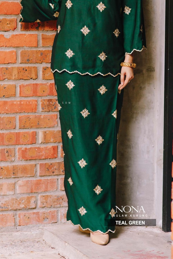 NONA KURUNG in TEAL GREEN