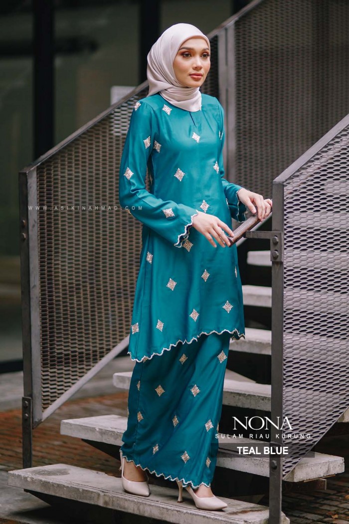 NONA KURUNG RIAU in TEAL BLUE