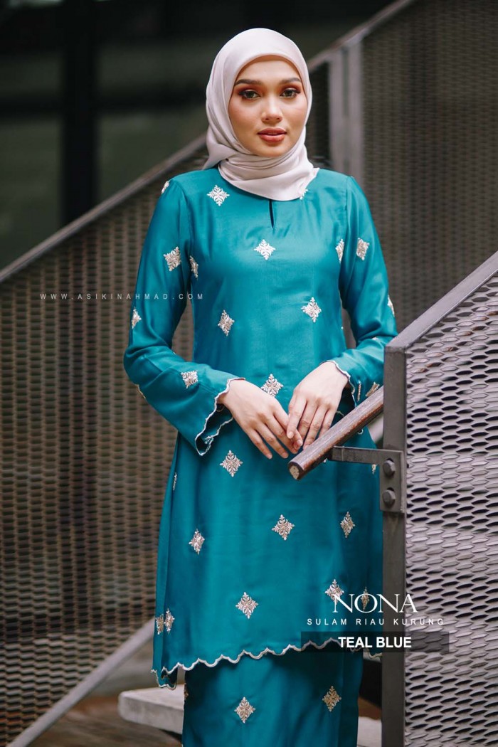 NONA KURUNG RIAU in TEAL BLUE