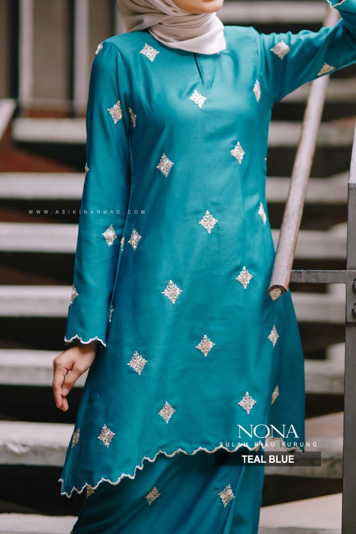 NONA KURUNG RIAU in TEAL BLUE