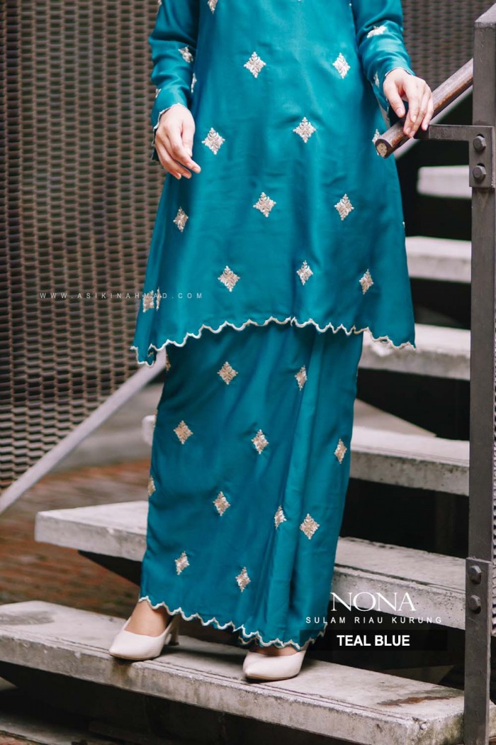 NONA KURUNG RIAU in TEAL BLUE