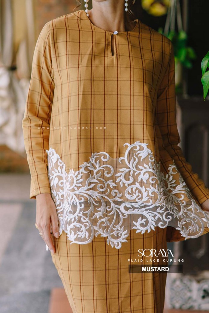 SORAYA LACE KURUNG in MUSTARD