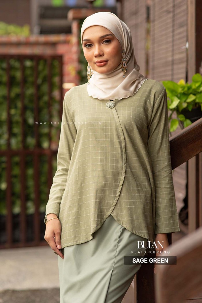 BULAN KURUNG in SAGE GREEN