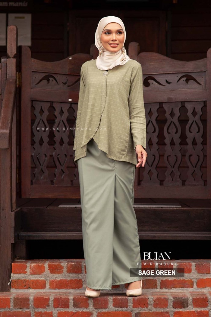 BULAN KURUNG in SAGE GREEN