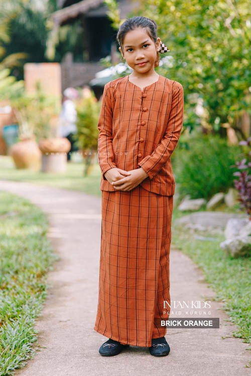 INTAN KURUNG KIDS in BRICK ORANGE