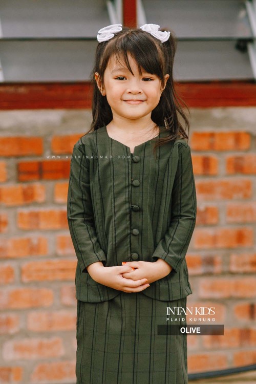 INTAN KURUNG KIDS in OLIVE