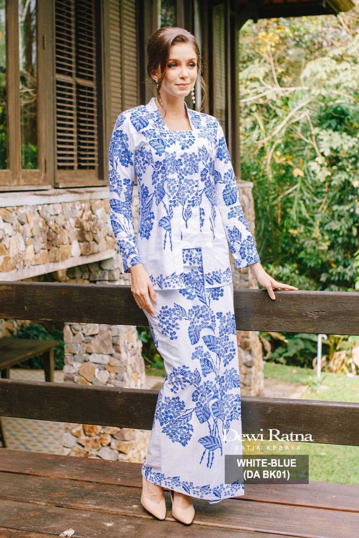 KEBAYA DEWI RATNA (DA BK01) WHITE BLUE