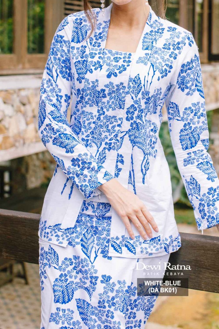 KEBAYA DEWI RATNA (DA BK01) WHITE BLUE