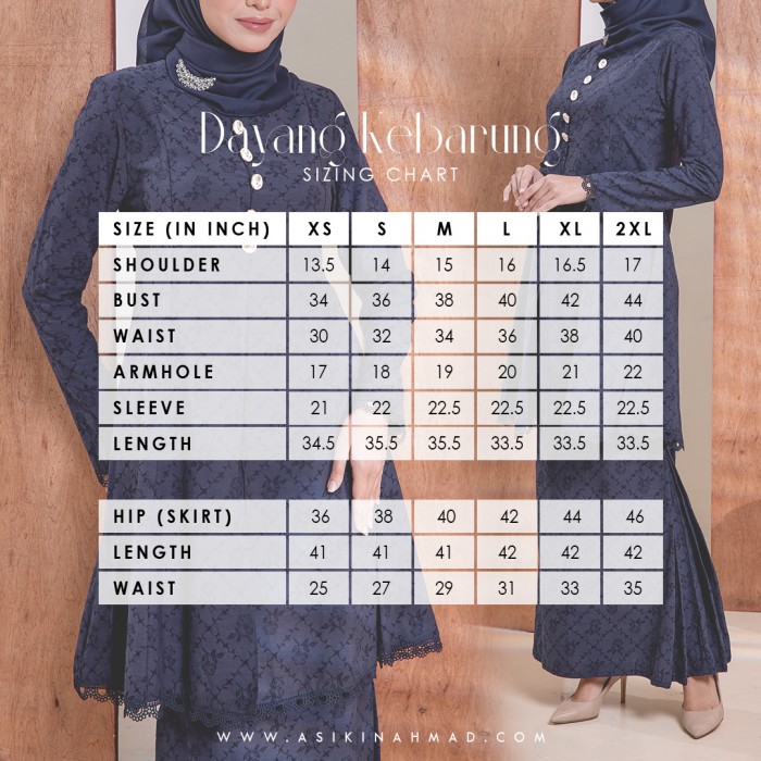 DAYANG KEBARUNG in NAVY BLUE