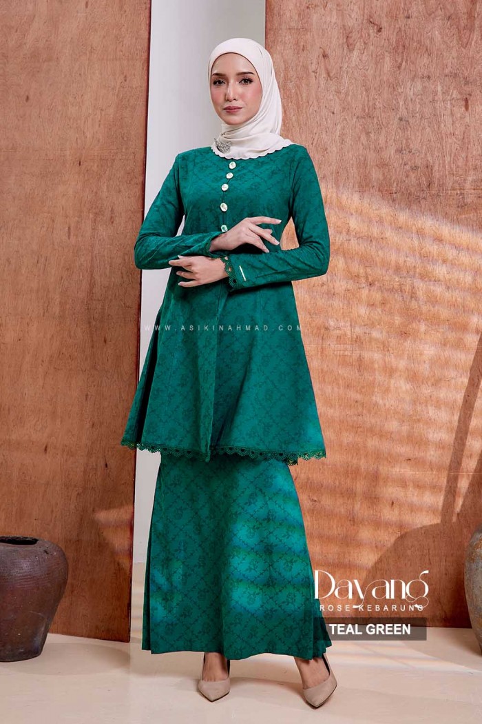 DAYANG KEBARUNG in TEAL GREEN