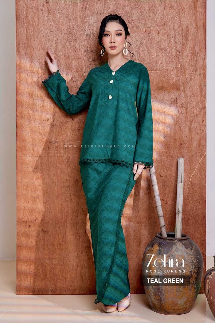 ZEHRA KURUNG in TEAL GREEN