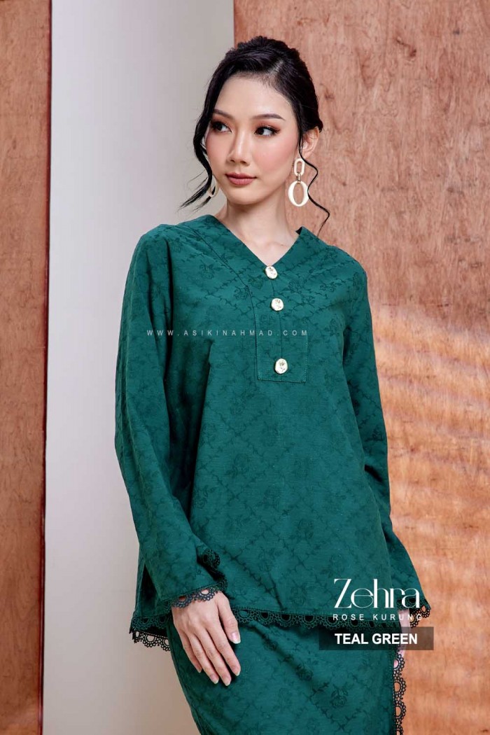 ZEHRA KURUNG in TEAL GREEN