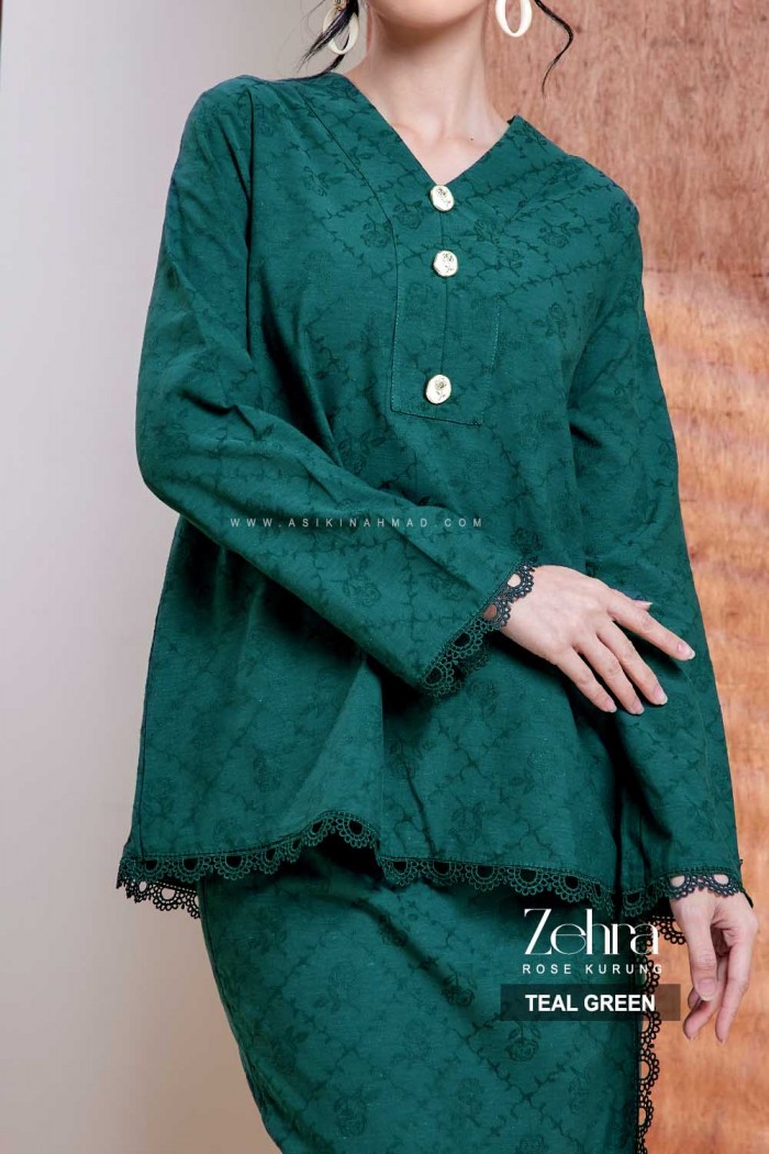 ZEHRA KURUNG in TEAL GREEN