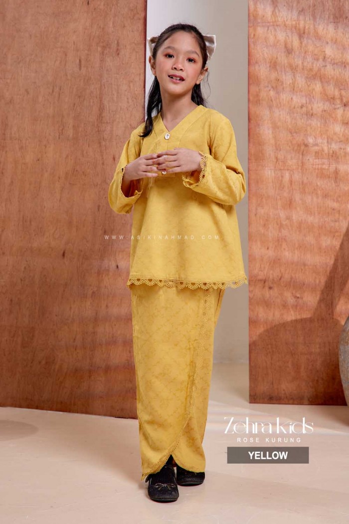 ZEHRA KURUNG KIDS in YELLOW