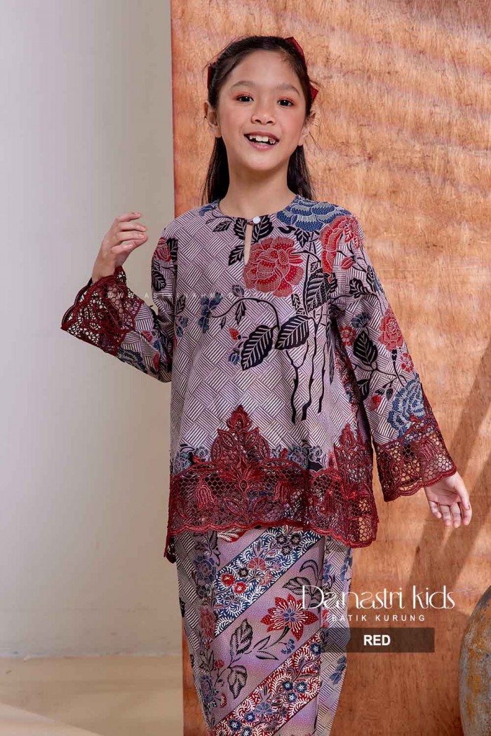 DANASTRI KURUNG KIDS in RED