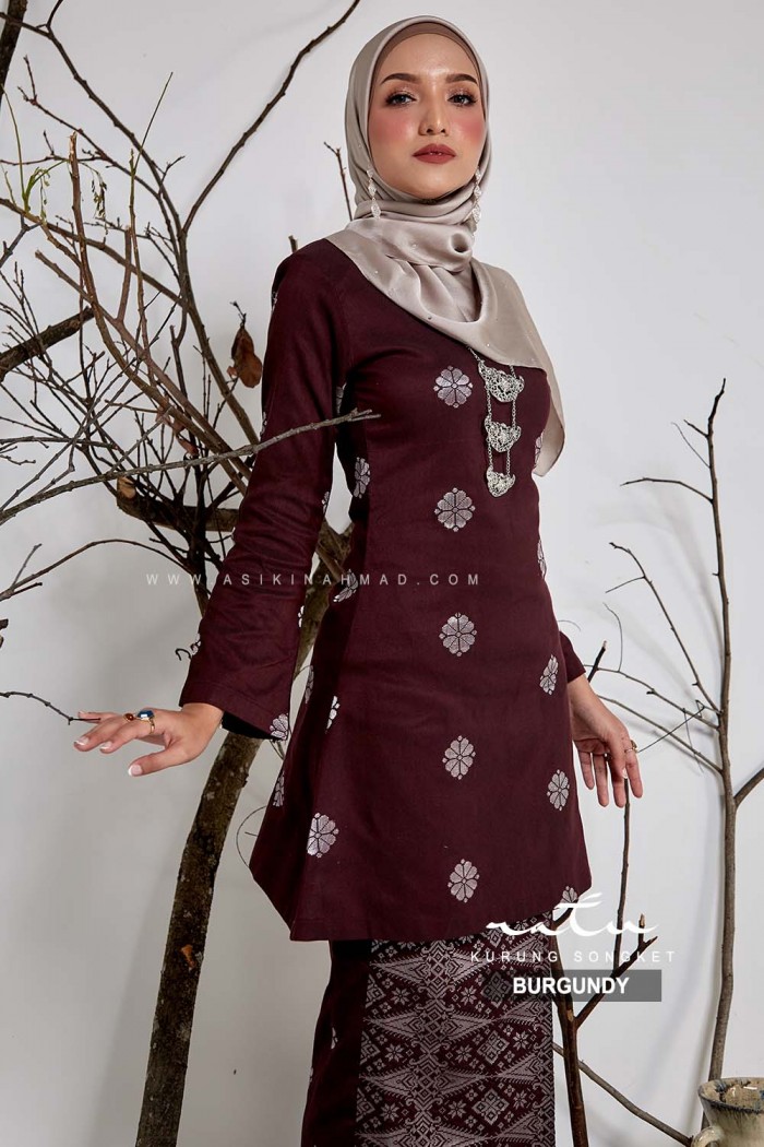 AS IS ITEMS RATU KURUNG in BURGUNDY